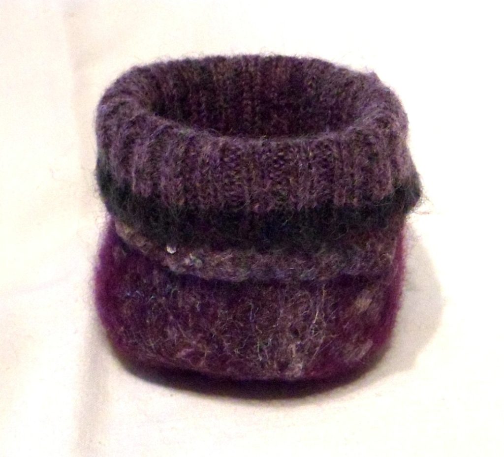 Sweater cuff tiny bowl - approx 3.5" base