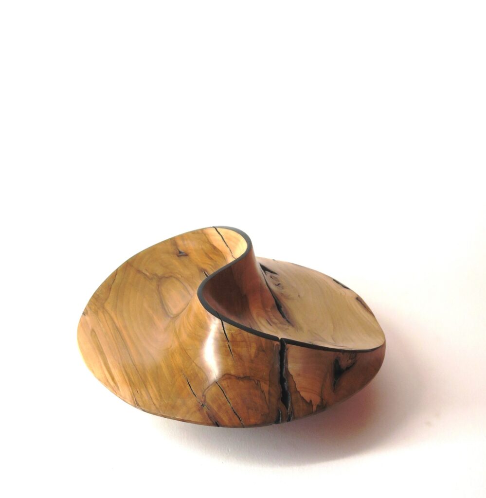 Folds, 15x15x6", Apple wood