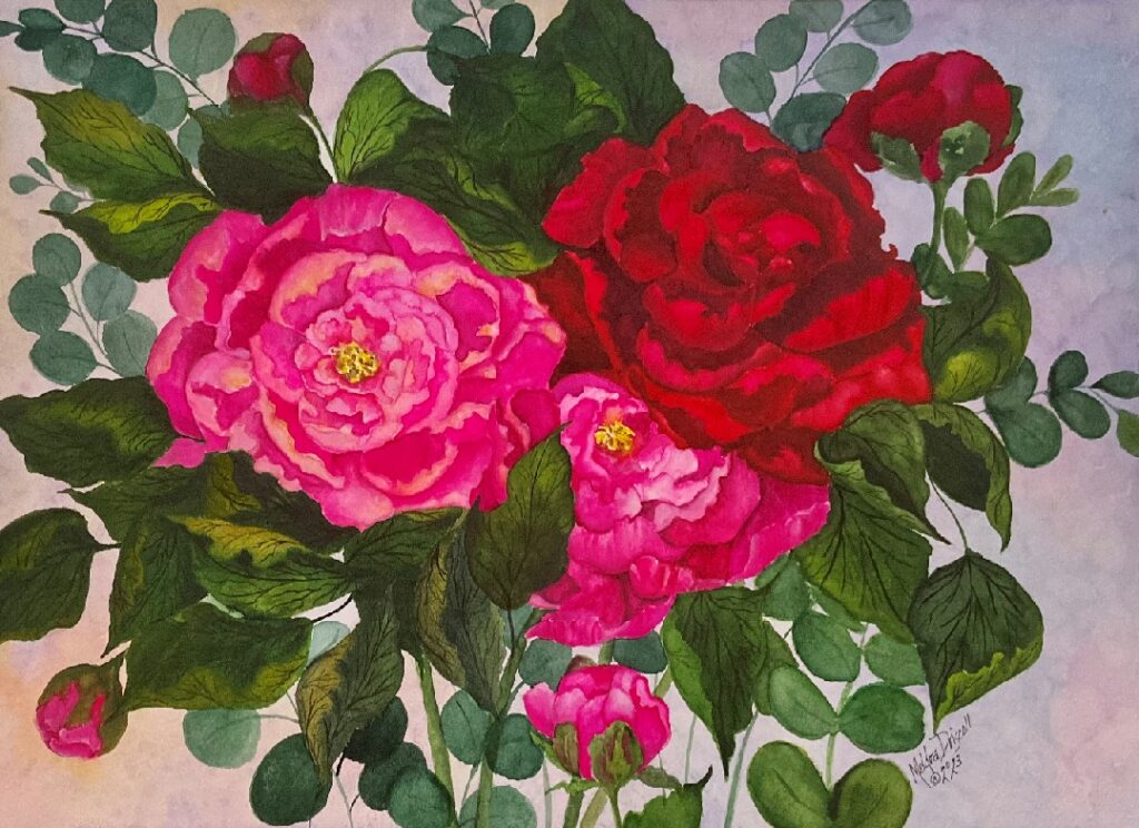 “Summer Magic - Peonies”
Watercolor
Size: 11” x 14”, Framed: 16” x 20”