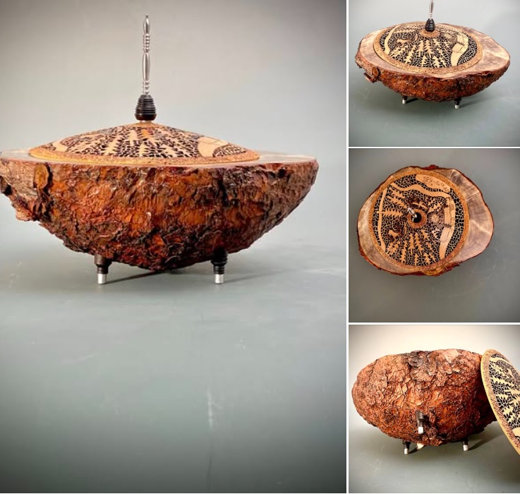 Burled Candy Dish
