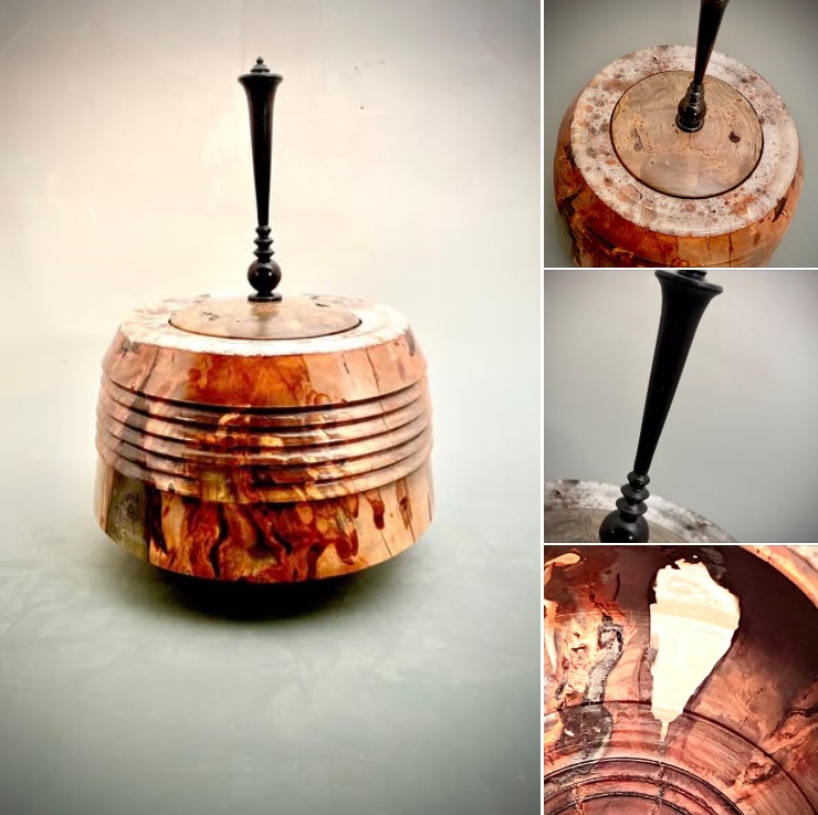 Lidded Bowl w Finial