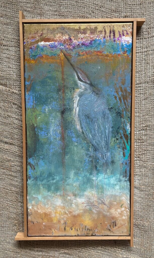 Greek mythology rebooted. Acrylic and cold wax $200