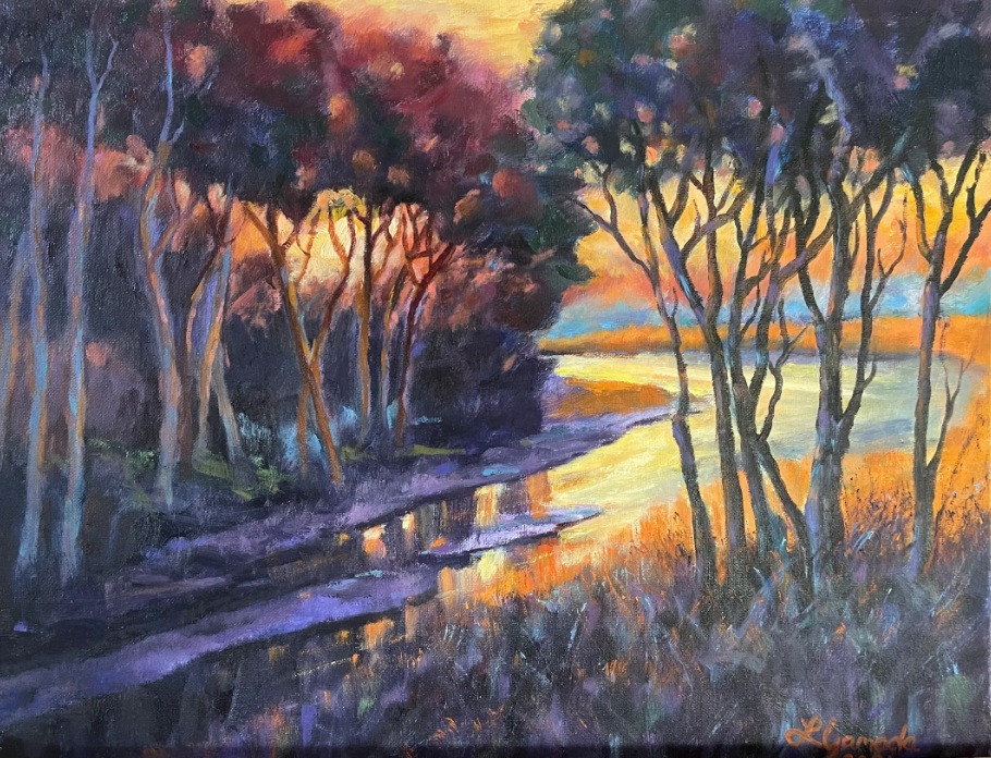 Sunset Through The Trees